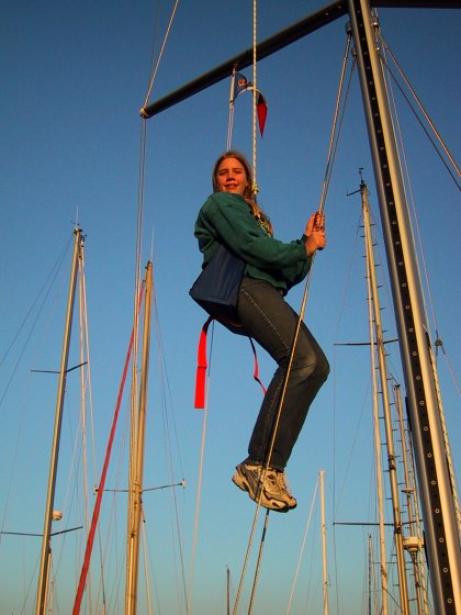 Jocelyn Tries The Bosun's Chair