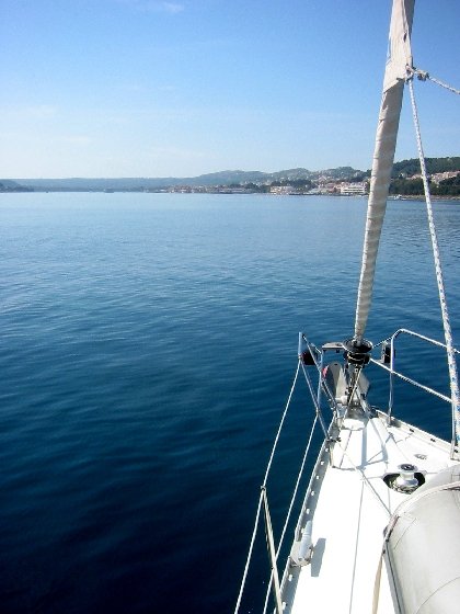 Arriving in Argostoli